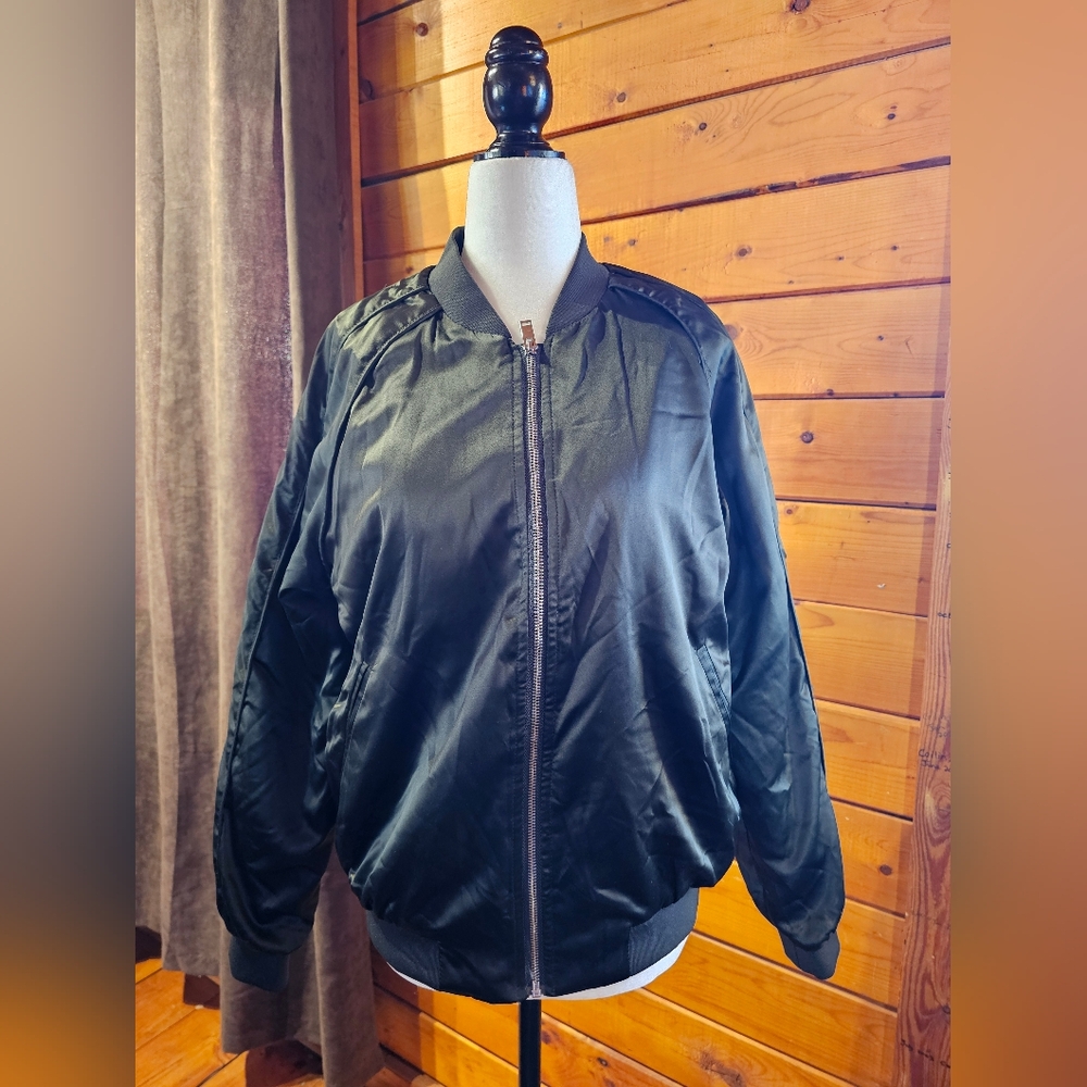 Silk Bomber Jacket